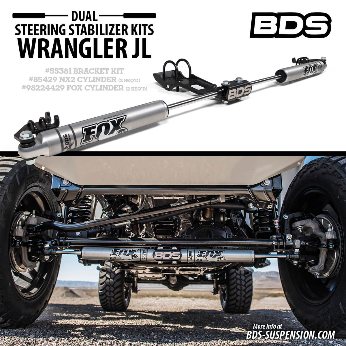 Dual Steering Stabilizers | Jeep Wrangler JL | NPA #332 | BDS Suspension  Blog