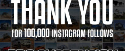 Thank you for 100,000 Instagram follows